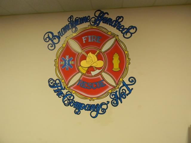 Mural in recreation room